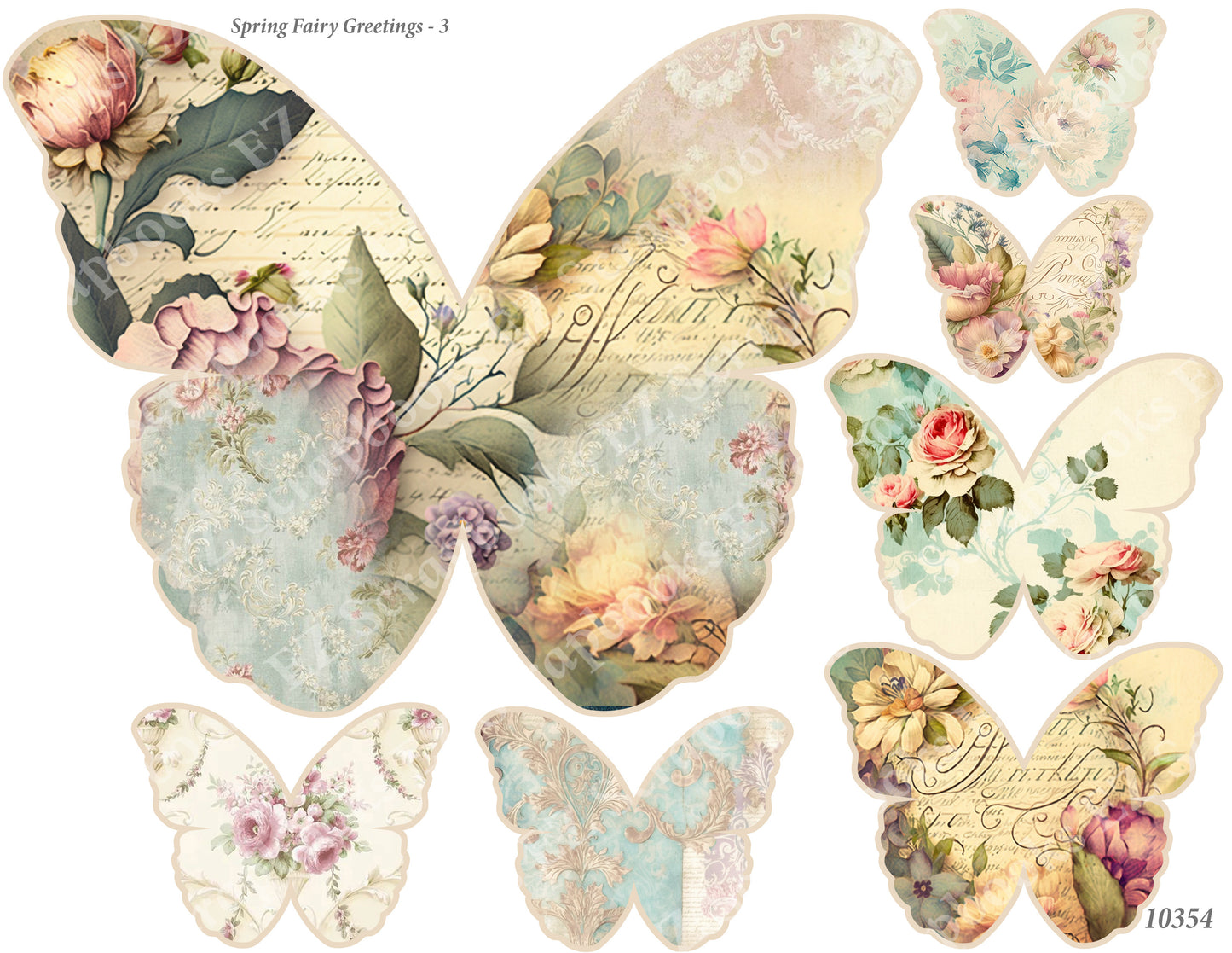 Spring Fairy Greetings 3 - 10354