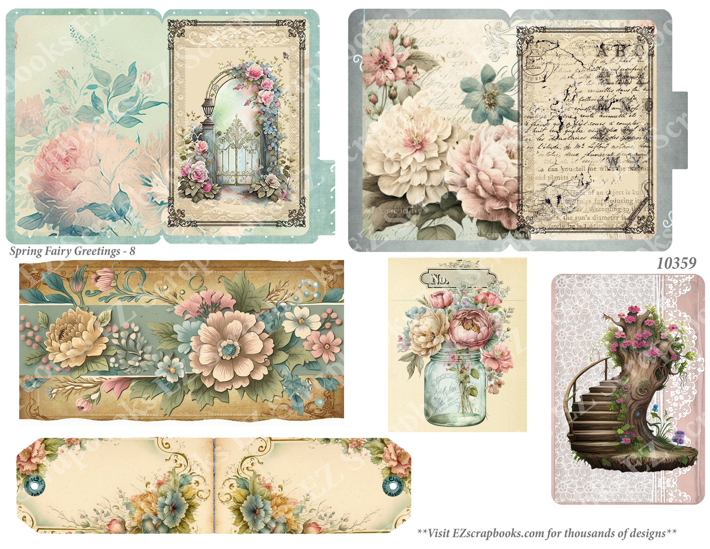 Spring Fairy Greetings 8 - 10359