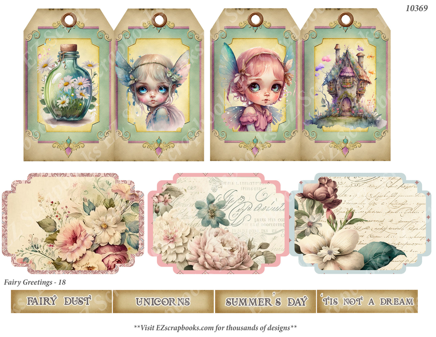 Spring Fairy Greetings 18 - 10369