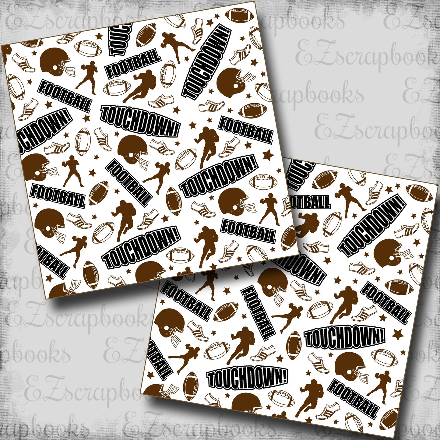 Football Touchdown - Scrapbook Papers - 25-590