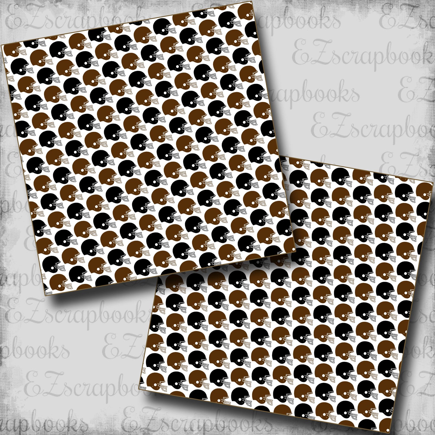 Football Helmets - Scrapbook Papers - 25-591
