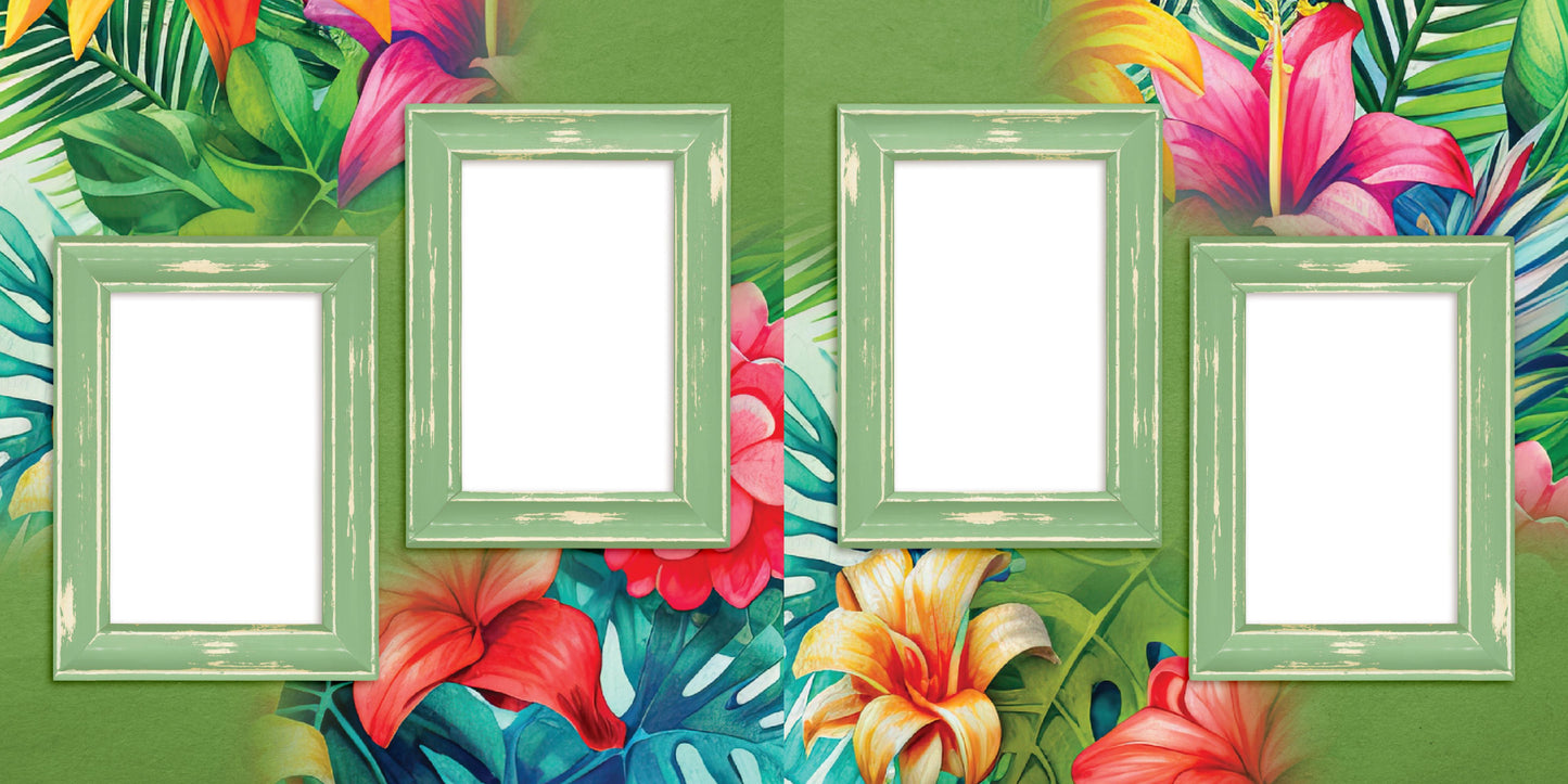 Summer at the Beach - EZ Quick Pages - Digital Bundle - 10 Digital Scrapbook Pages - INSTANT DOWNLOAD