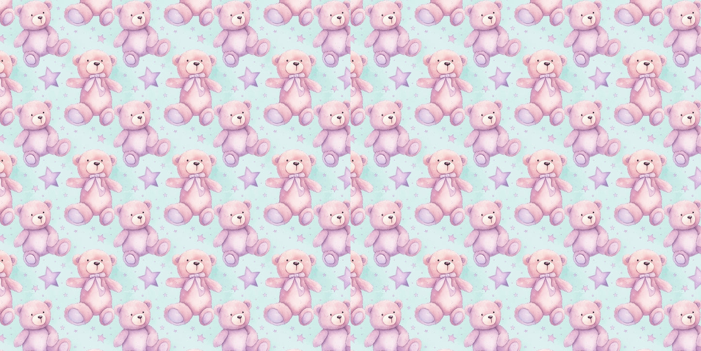 Pajama Party Teddy Bear - Scrapbook Papers - 24-180