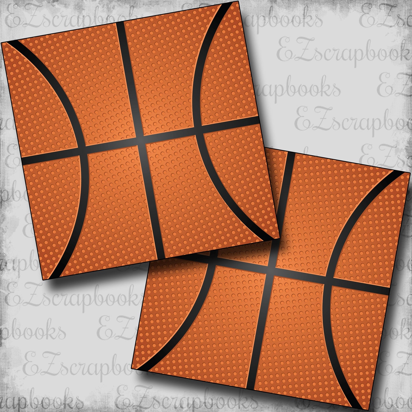Basketballs - Scrapbook Papers - 25-612