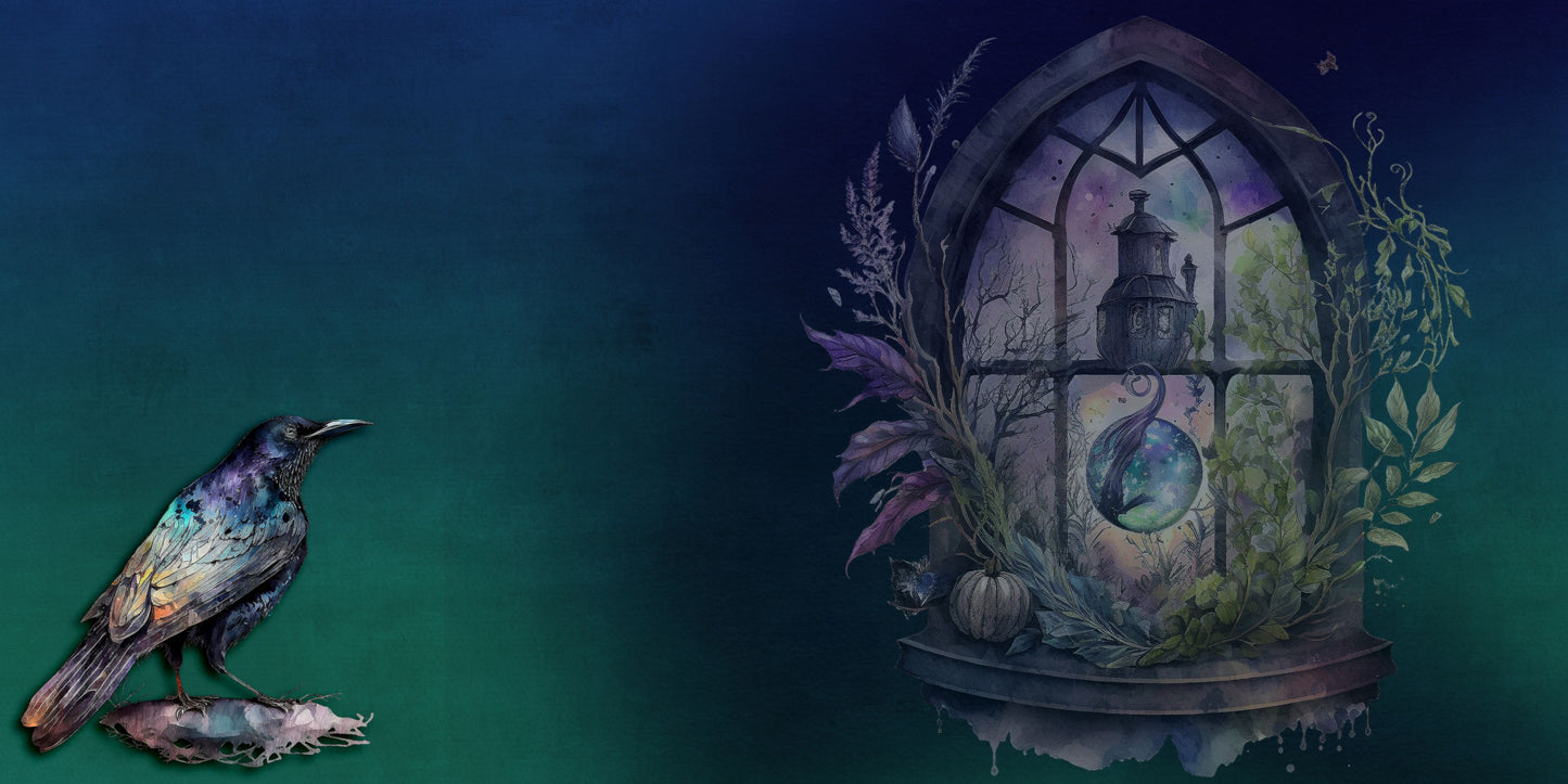 Witch Academy NPM - Set of 5 Double Page Layouts - 1709