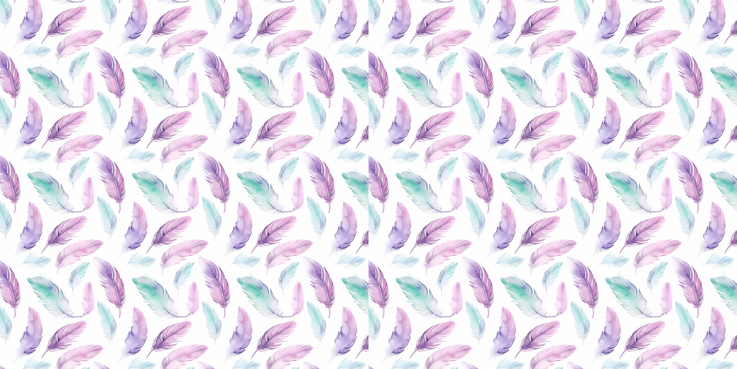 Pajama Party Feathers - Scrapbook Papers - 24-182