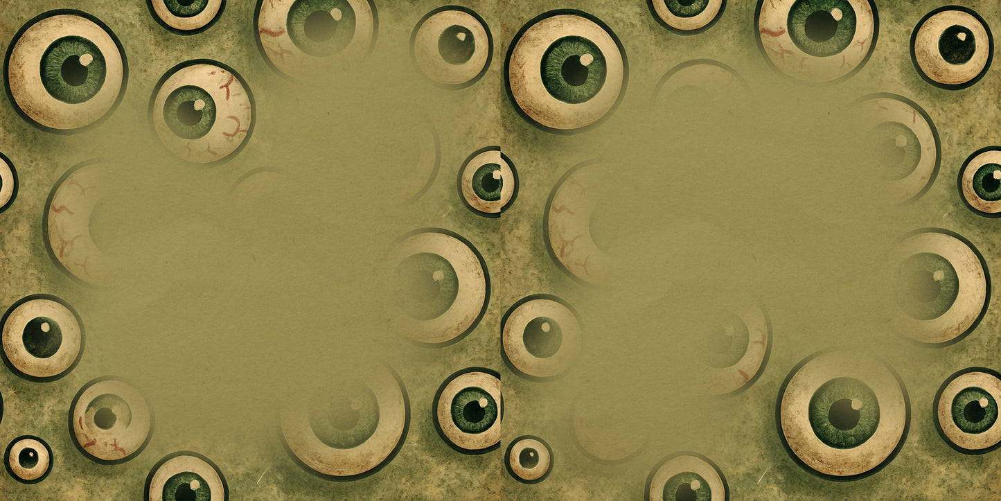 Retro Halloween Eyeballs NPM - Scrapbook Layout - 25-863