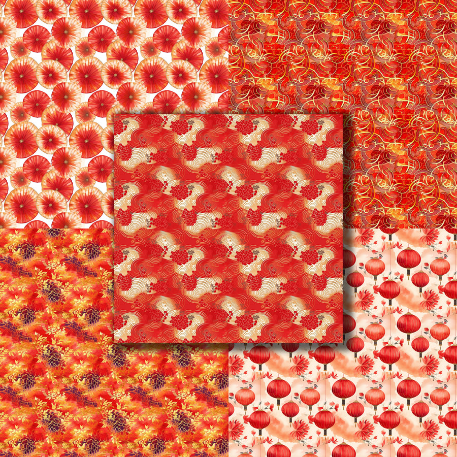 Chinese New Year 12X12 Paper Pack - 8749