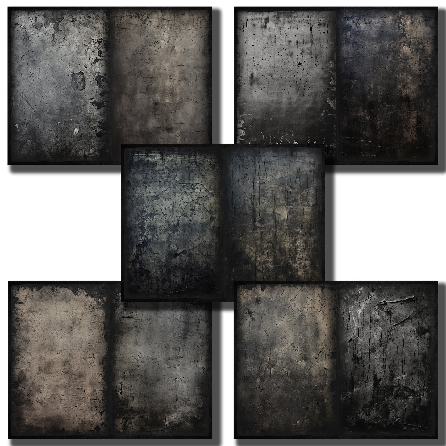 Grunge Textures Journal Pages - 23-7327