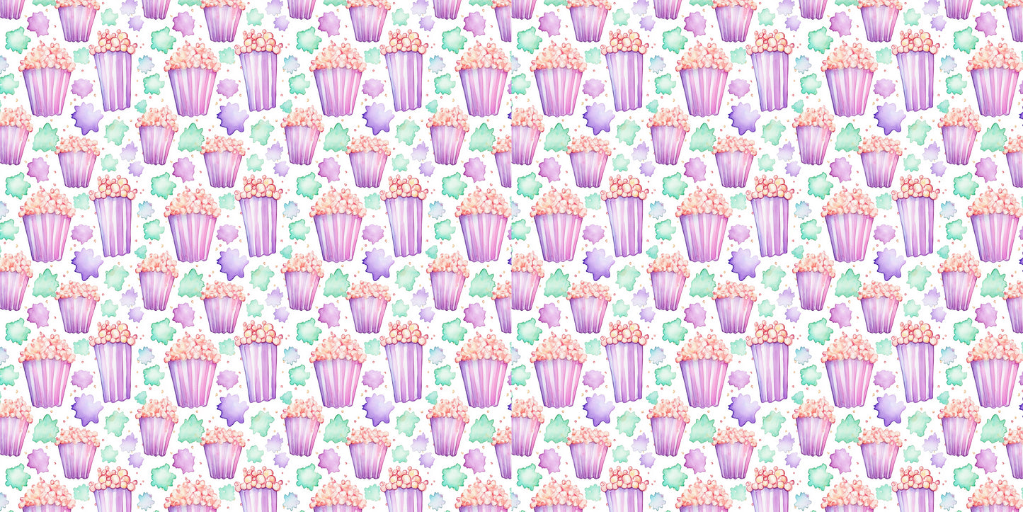 Pajama Party Popcorn White - Scrapbook Papers - 24-184