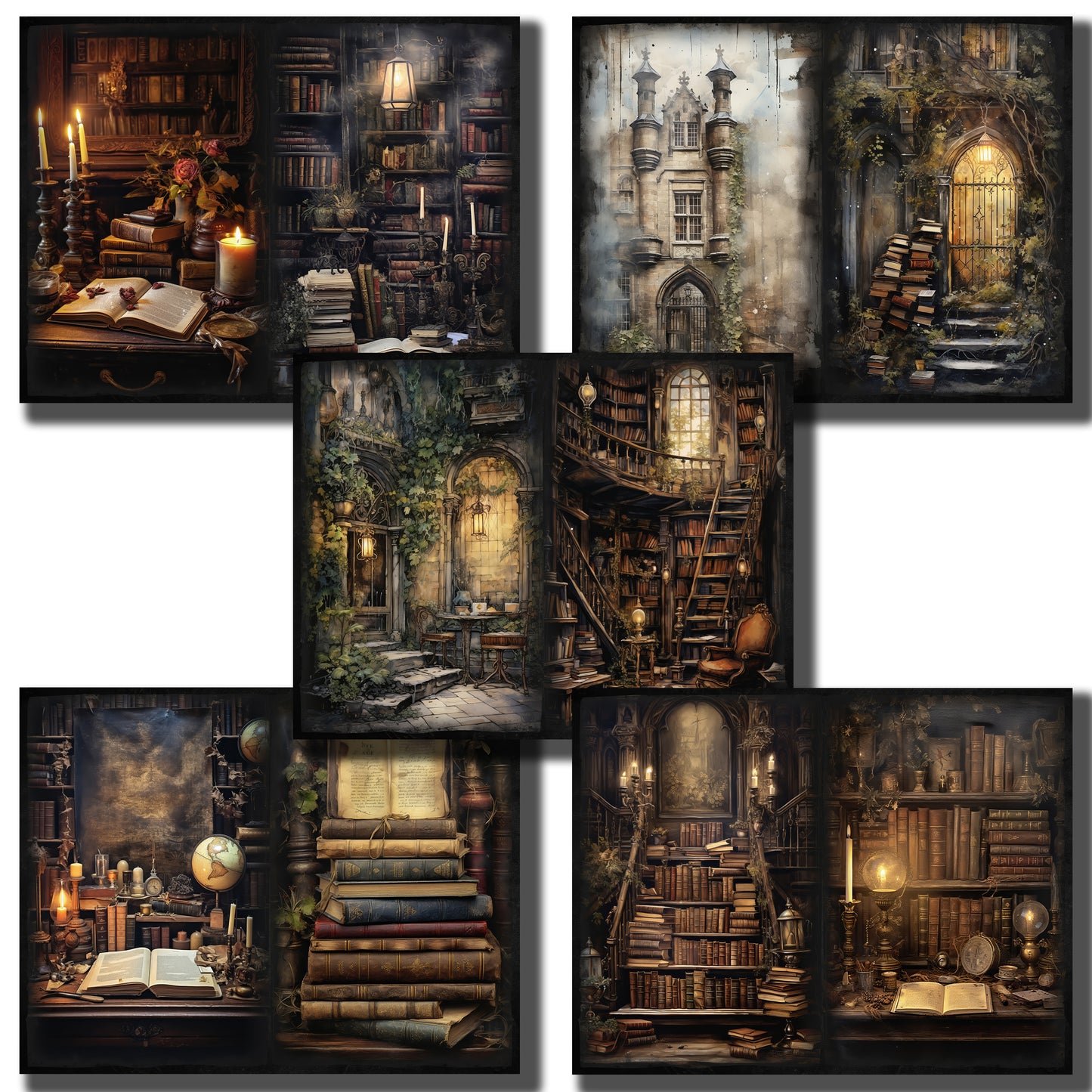 Dark Academia Journal Pages - 23-7313