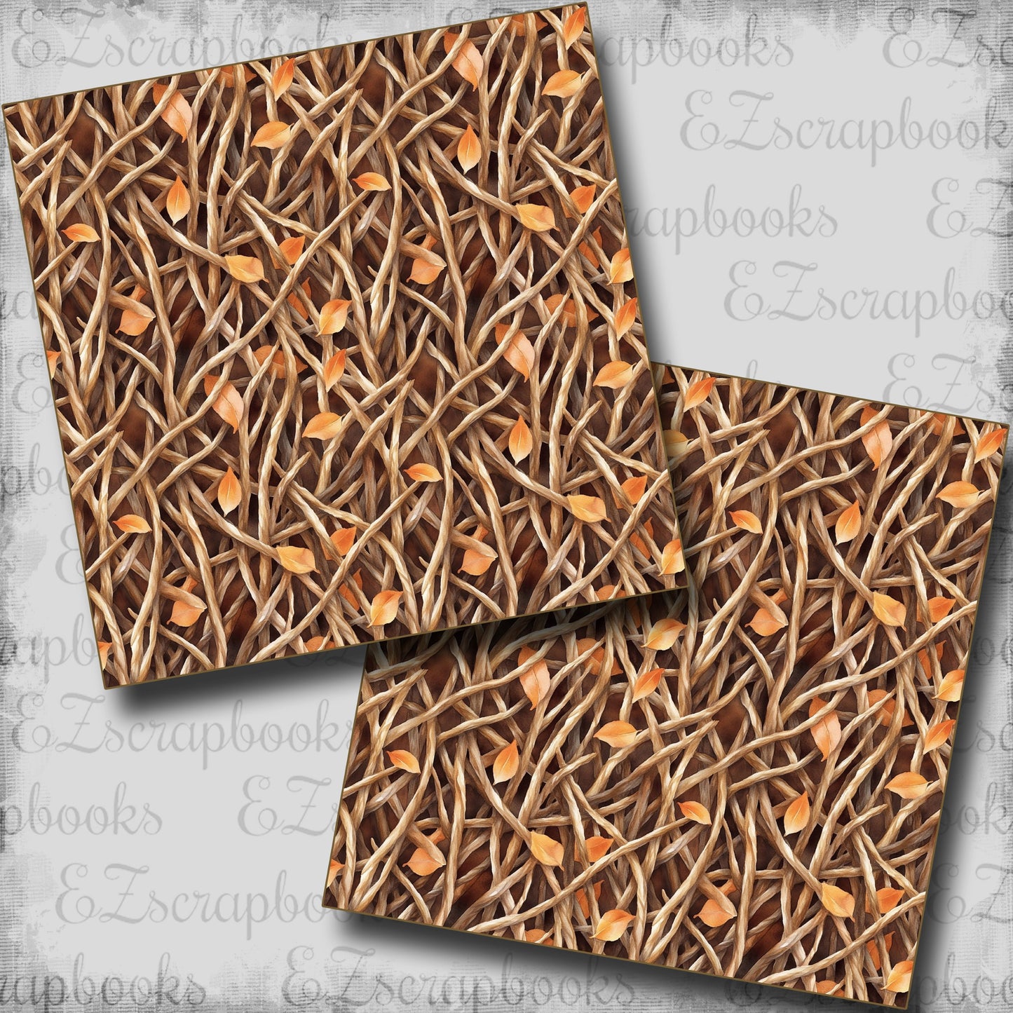 Twigs & Leaves - Scrapbook Papers - 25-742