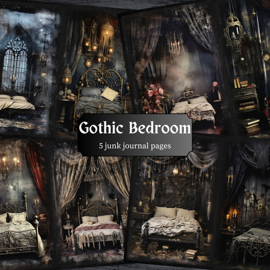 Gothic Bedroom Journal Pages - 23-7279