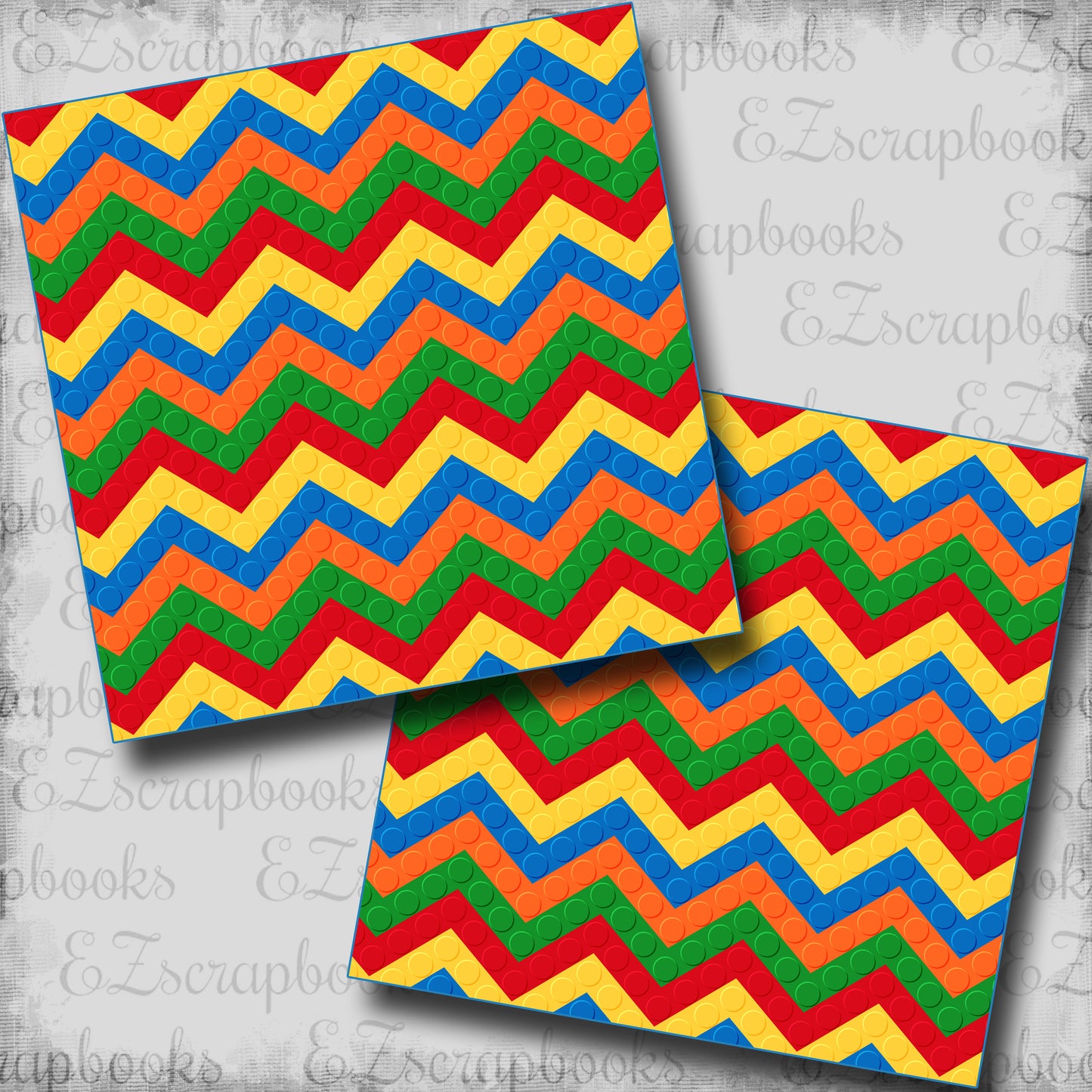 Chevron Blocks - Scrapbook Papers - 25-460