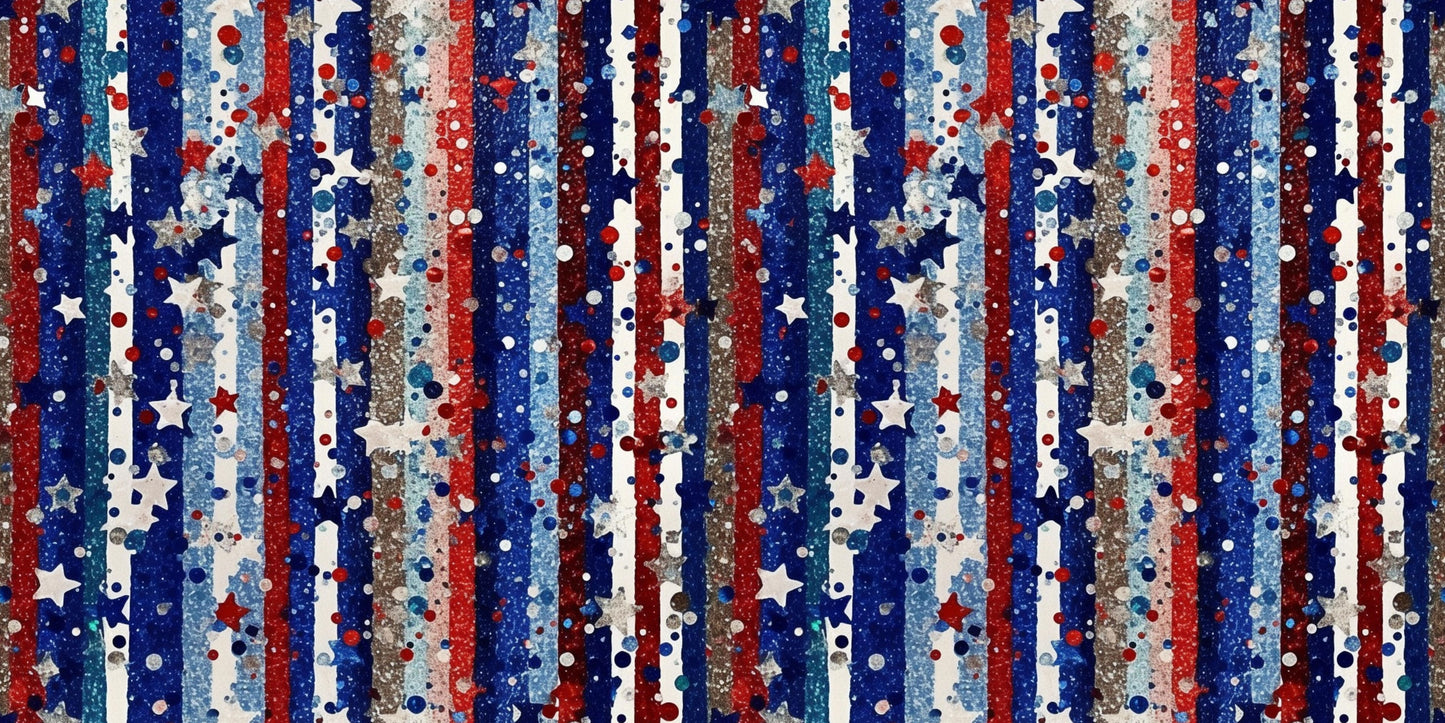 July 4th Sparkle Stripes NPM - 6940