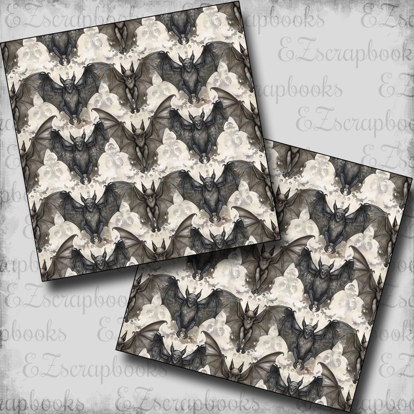 Creepy House Bats - Scrapbook Papers - 24-842