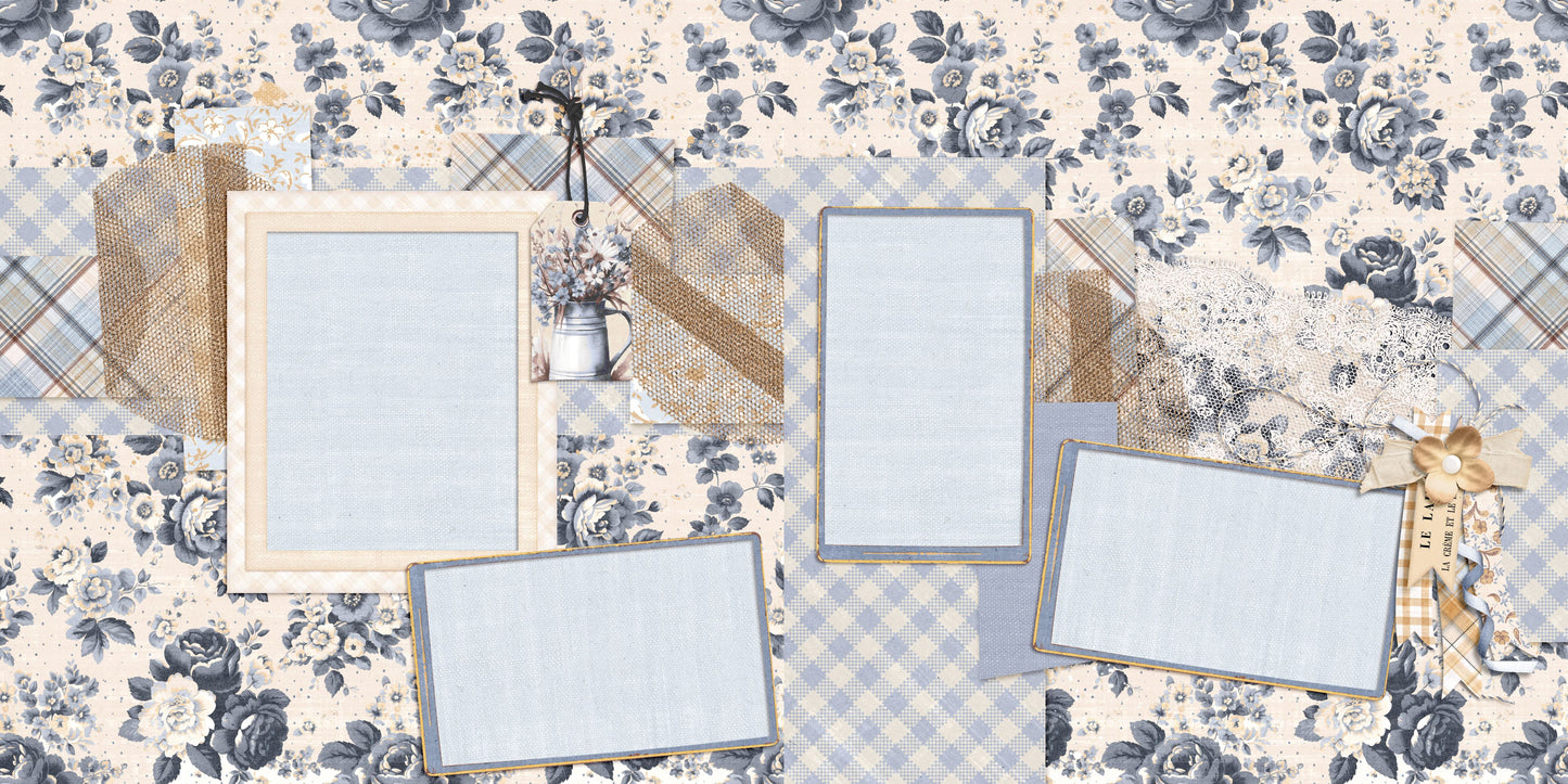 Blue Country Floral - 6898