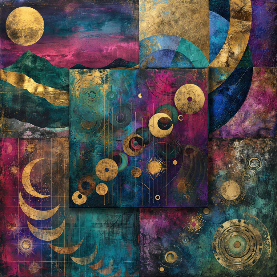 Abstract Fantasy 12X12 Paper Pack - 8791