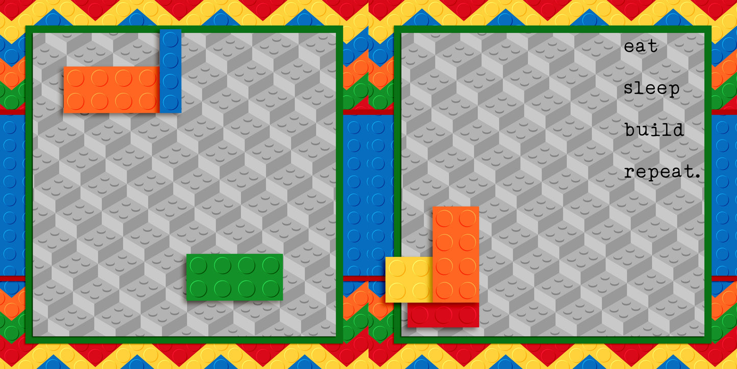 Eat Sleep Build NPM - Scrapbook Layout - 25-441