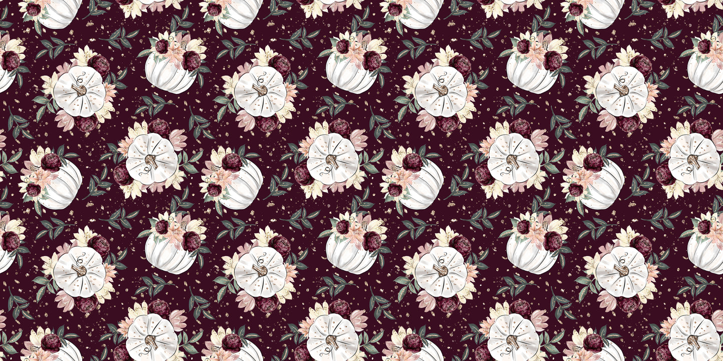 Thanksgiving Glam Pumpkins Burgundy - Papers - 23-461