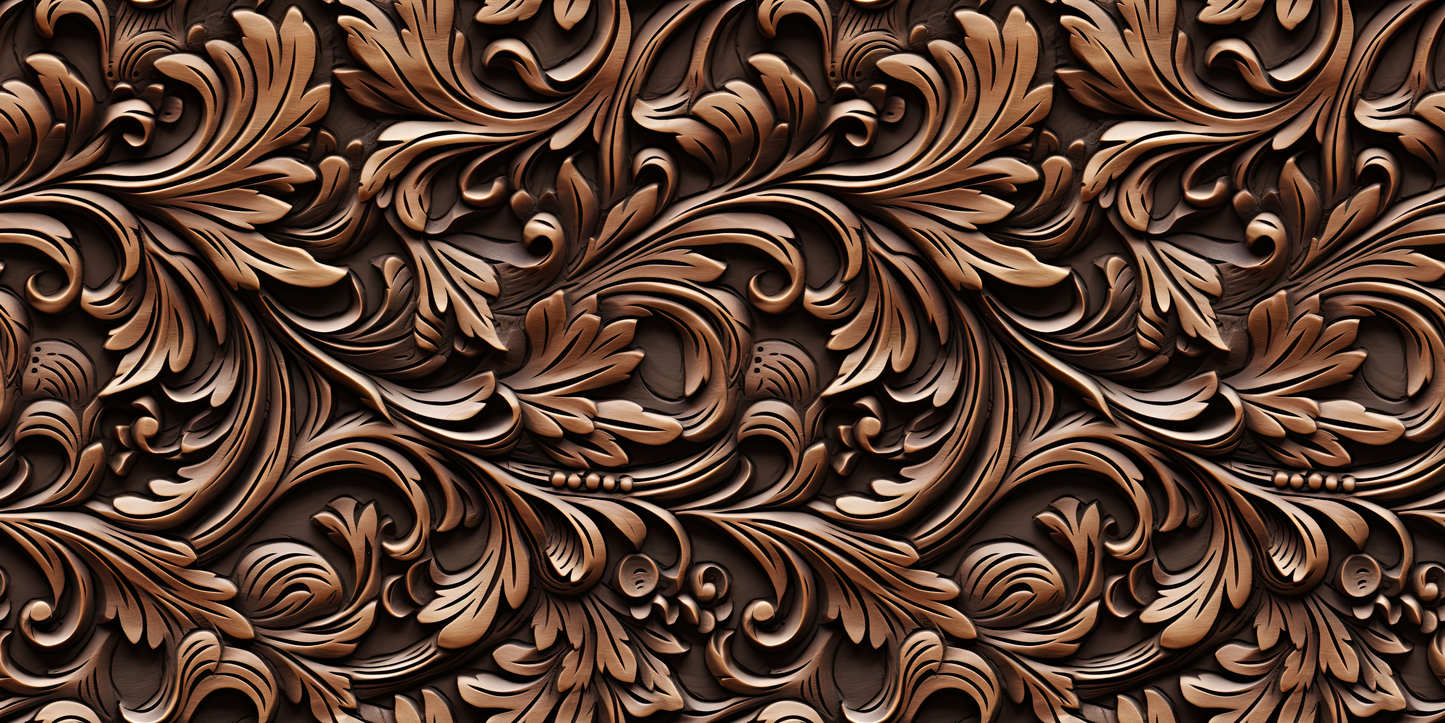 Carved Wood Bronze - Papers - 23-237