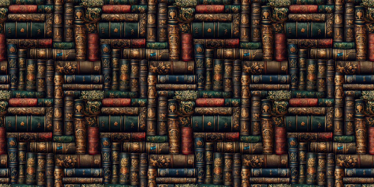 Fantasy Books Green & Blue - Papers - 23-466