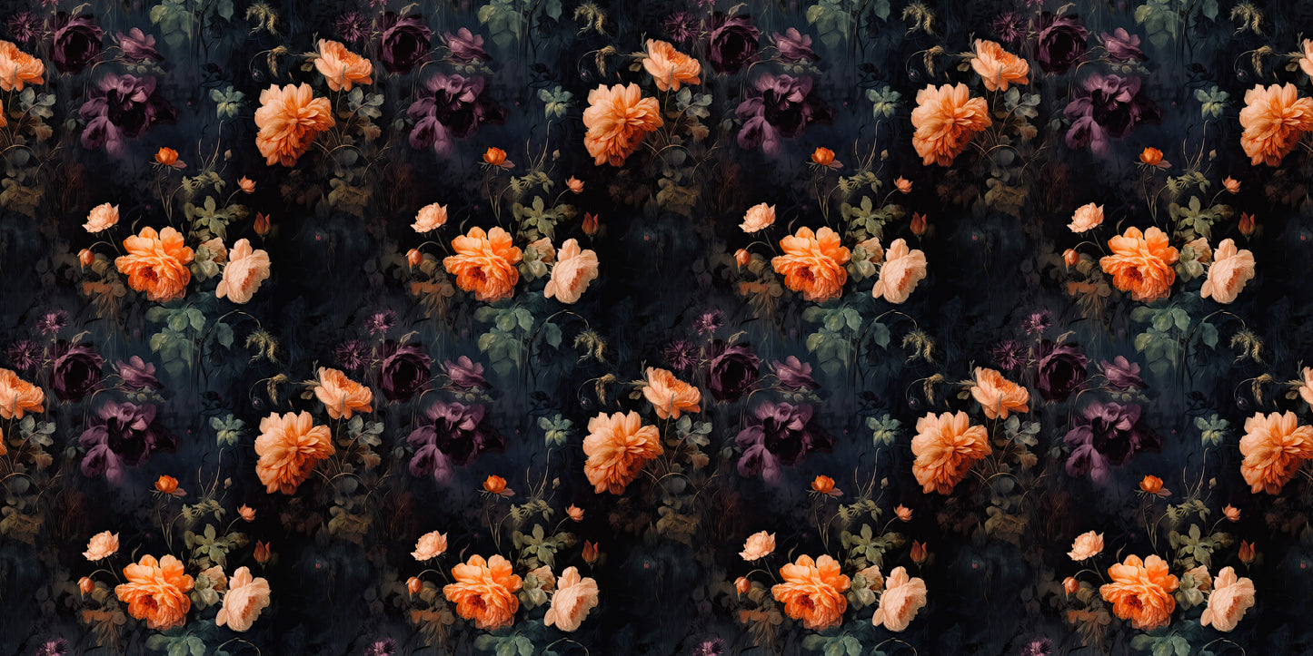 Rococo Halloween Floral - Papers - 23-594