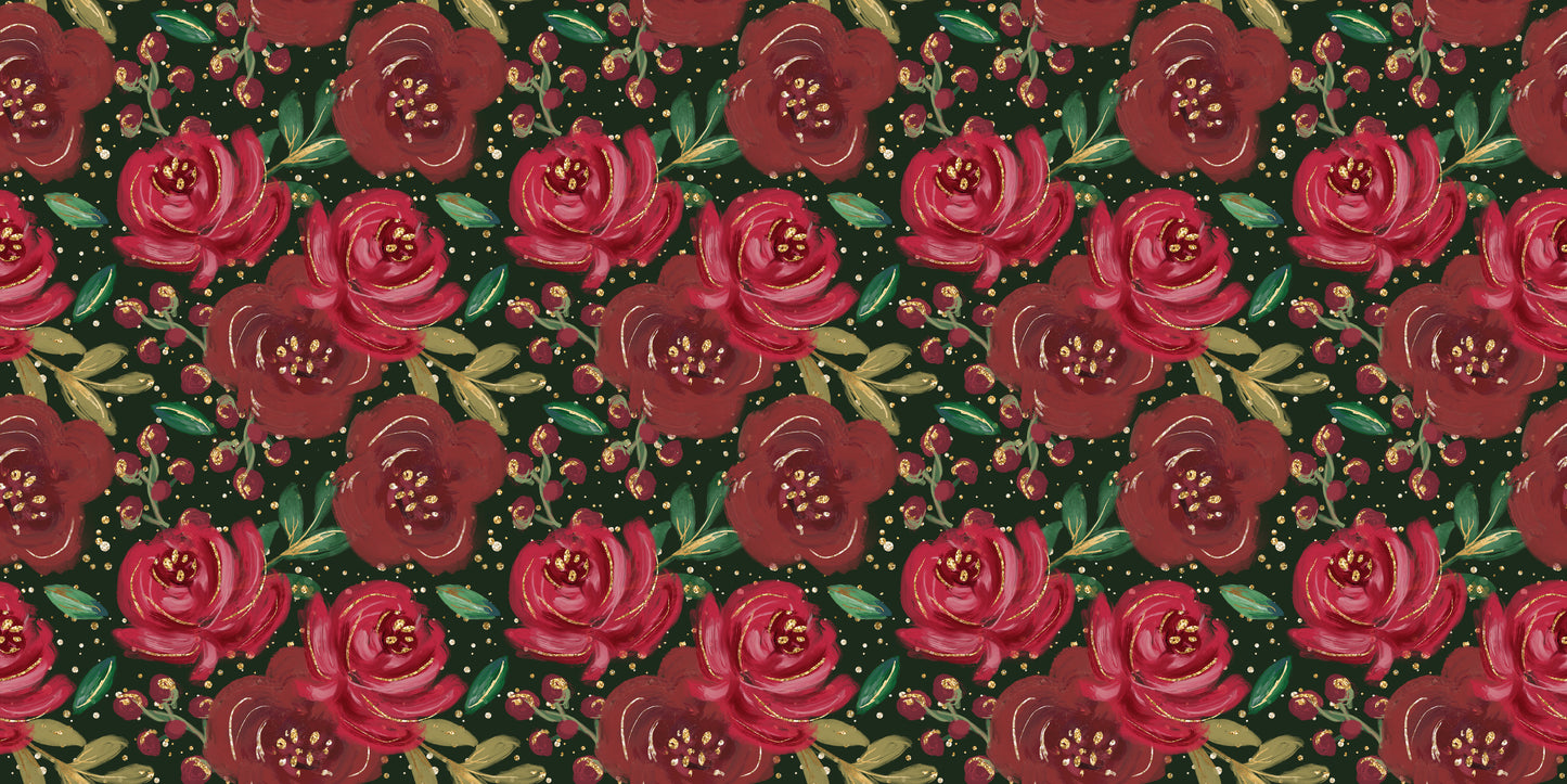 Christmas Glam Floral - Papers - 23-647