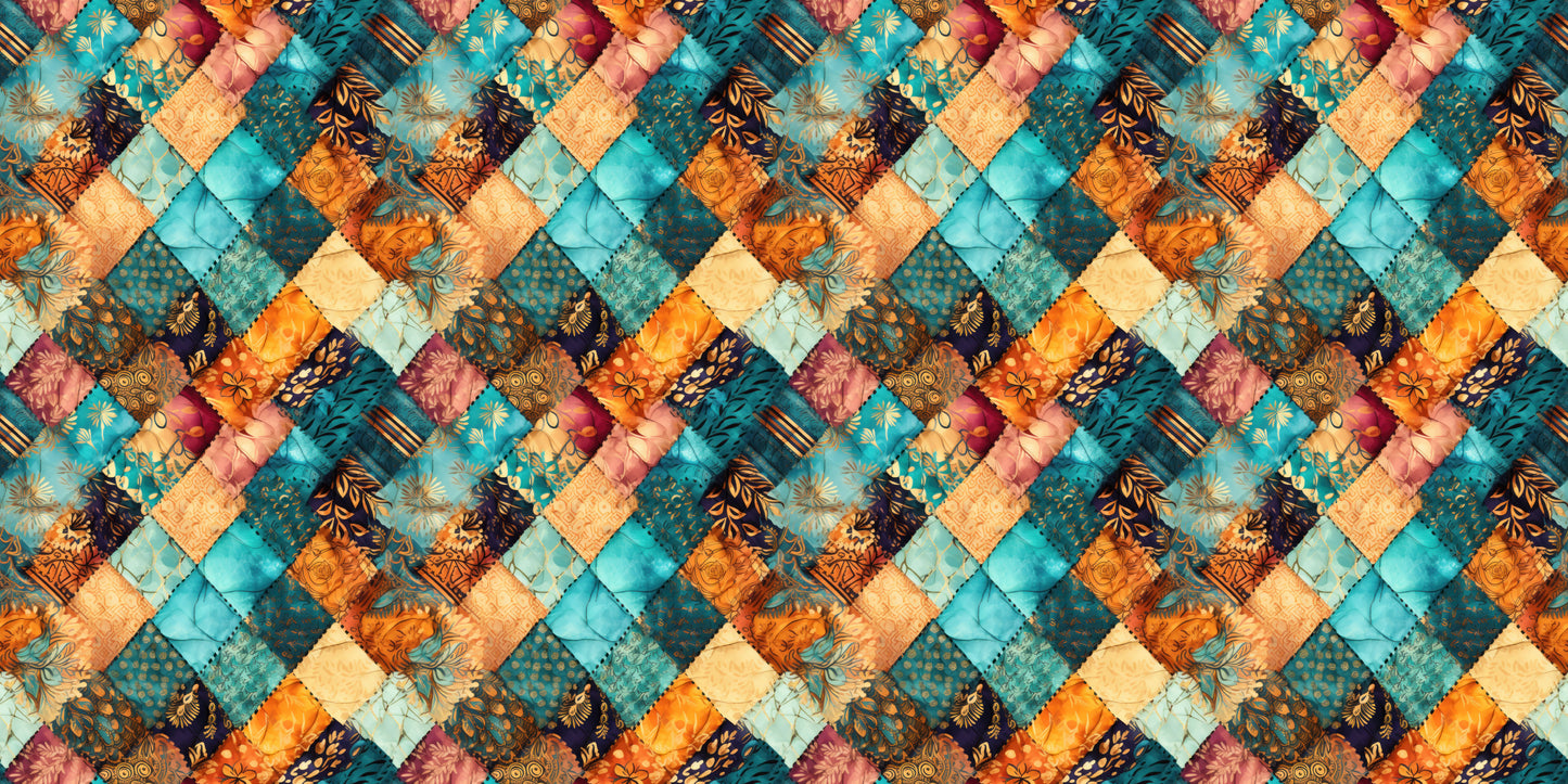Aqua Quilt - Papers - 23-733