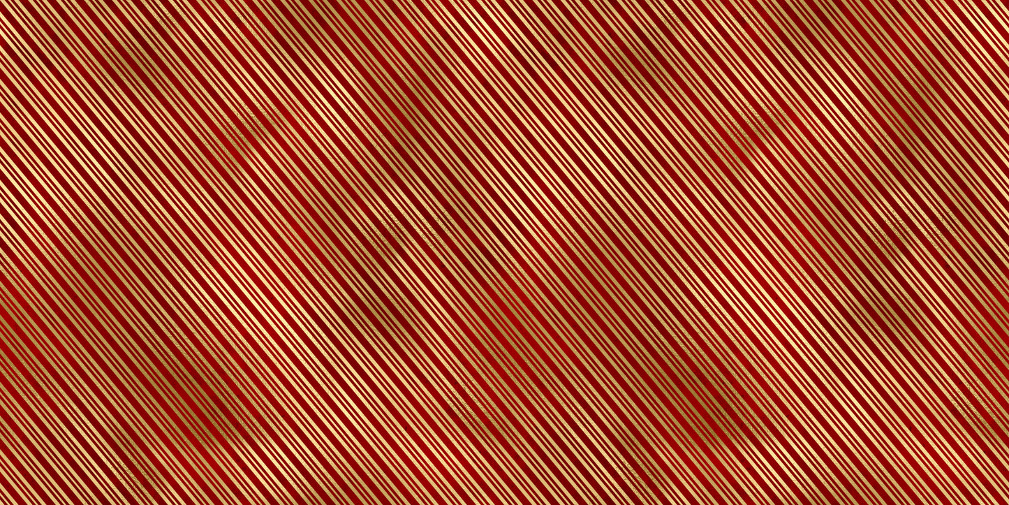 Golden Christmas Red Stripes - Papers - 23-752