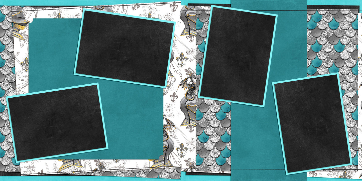 Teal Dragon Scales - 23-354