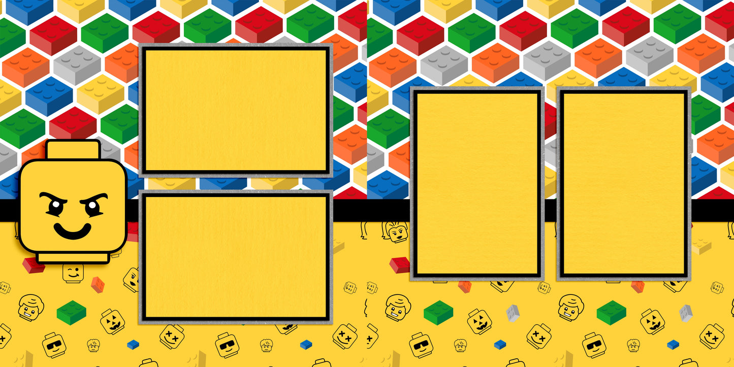 Building Blocks - Scrapbook Layout - 25-442