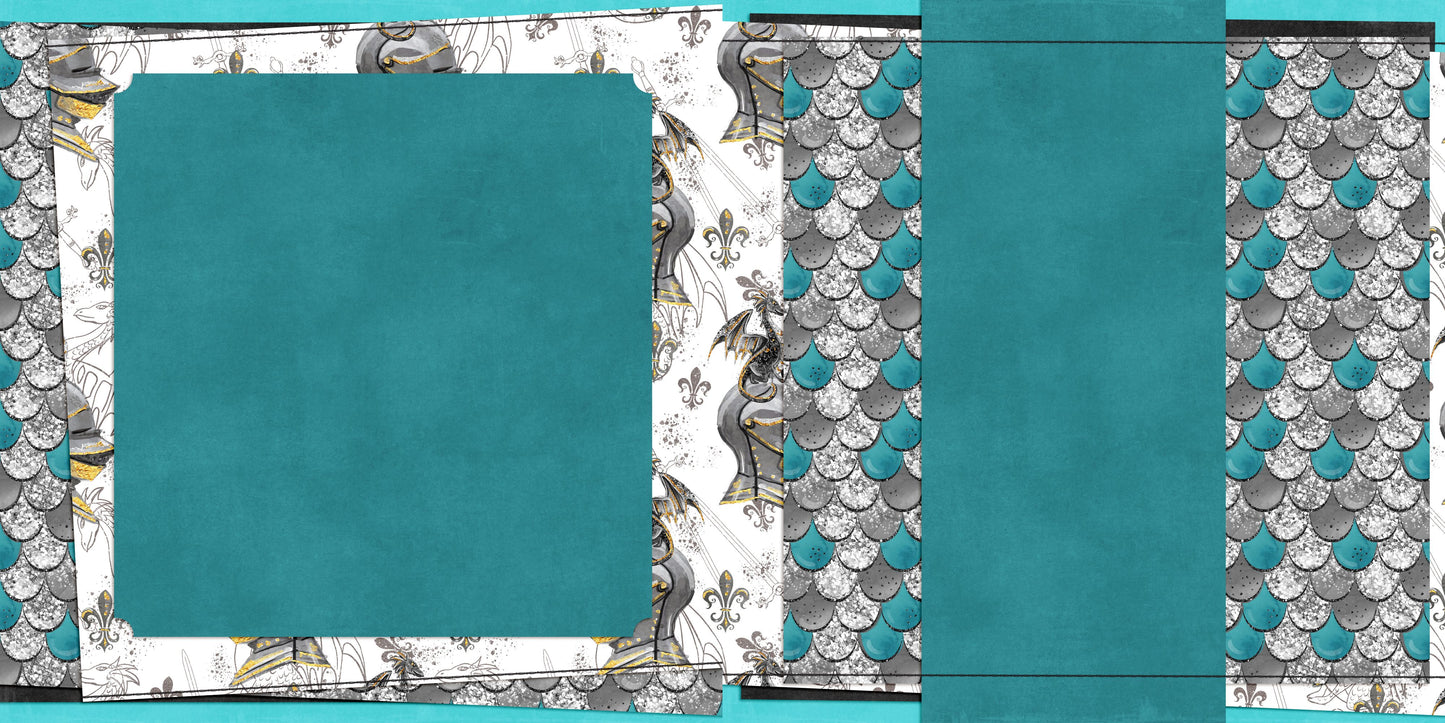 Teal Dragon Scales NPM - 23-355