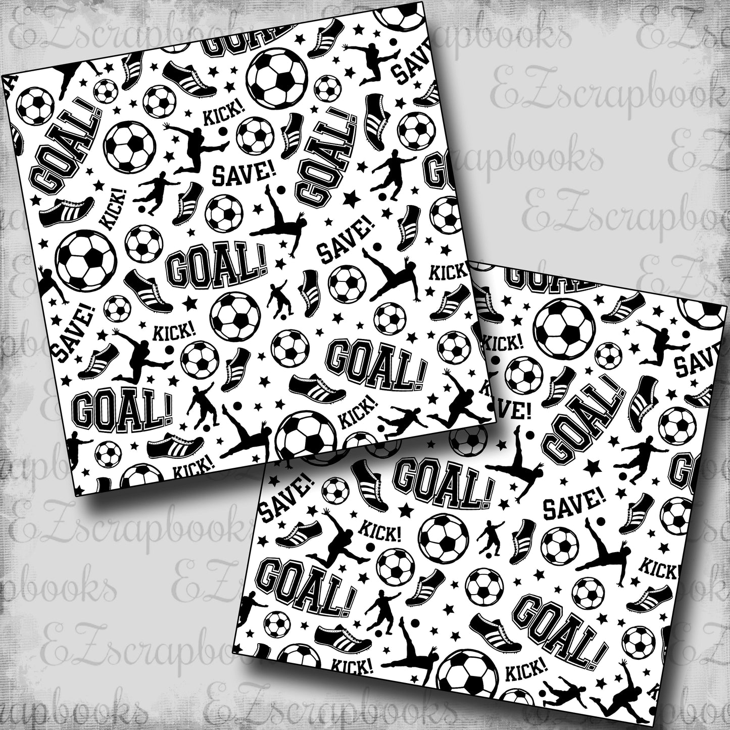 Soccer Goal - Scrapbook Papers - 25-599