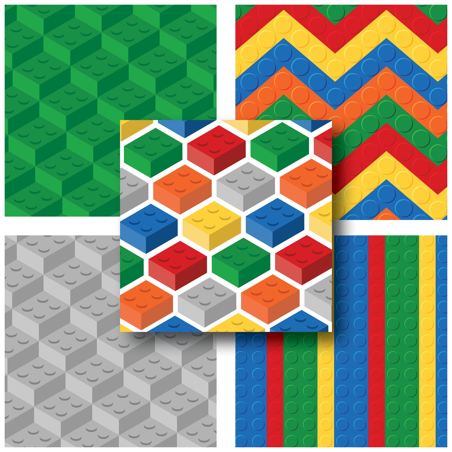 Building Blocks - 12X12 Scrapbook Paper Pack - 25-8128