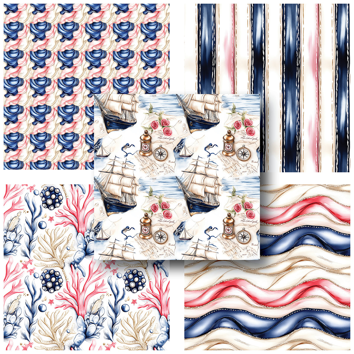 Nautical Dream - 12X12 Scrapbook Paper Pack - 25-8150