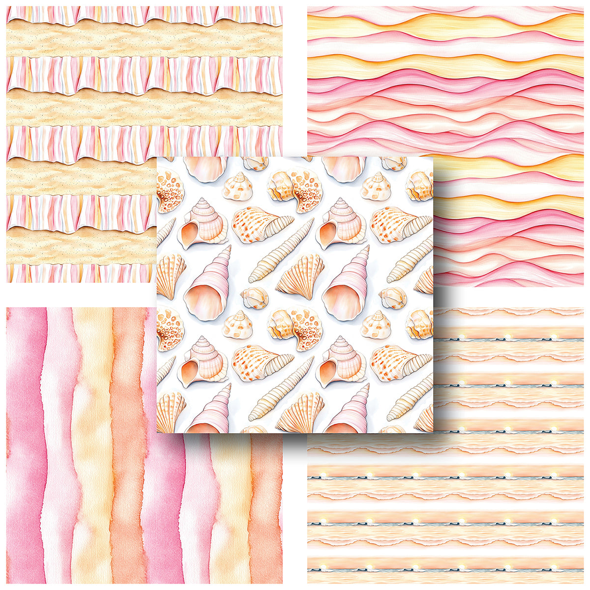 Sunset Beach - 6X6 Paper Pack - 25-8153-6