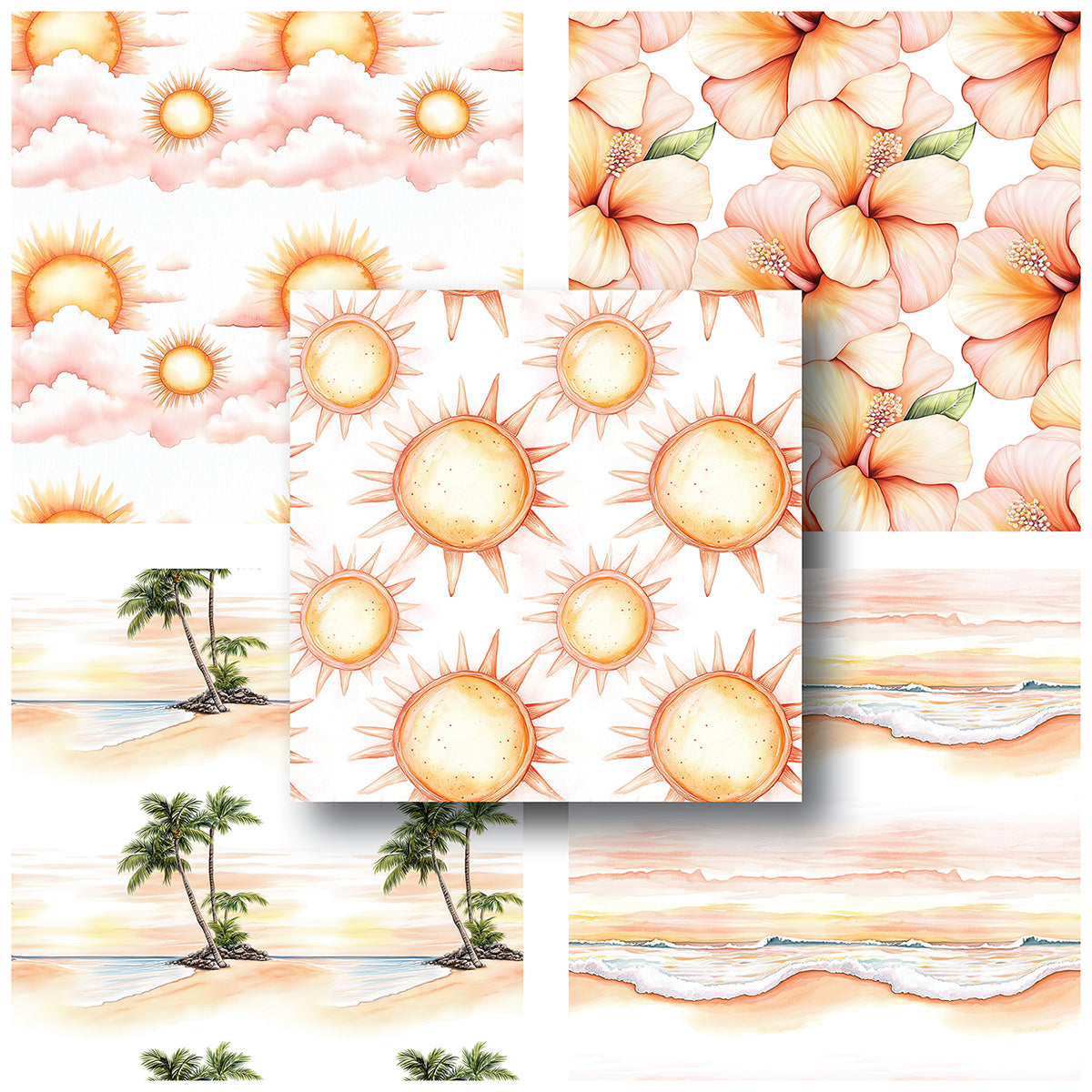 Sunset Beach - 12X12 Scrapbook Paper Pack - 25-8153
