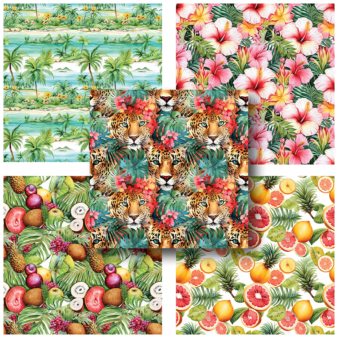 Tropical - 12X12 Scrapbook Paper Pack - 25-8155