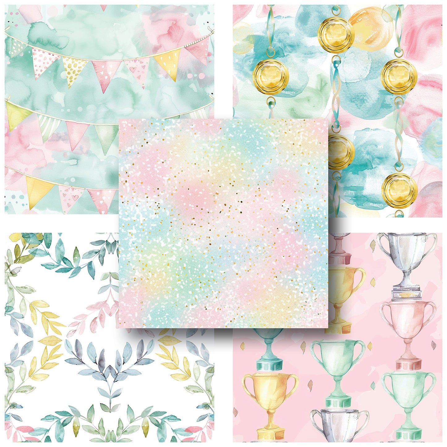 Pastel Graduation - 12X12 Scrapbook Paper Pack - 25-8162