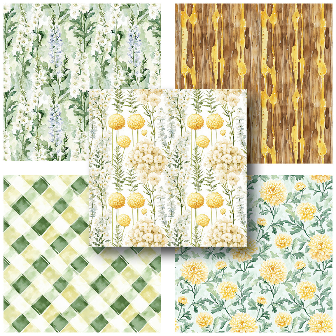 Honey Garden - 12X12 Scrapbook Paper Pack - 25-8177