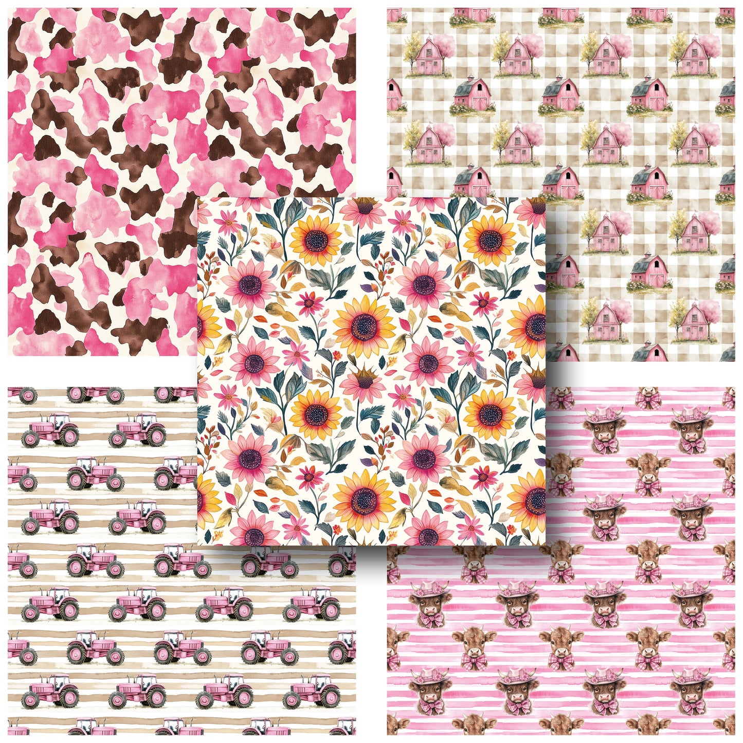 Pink Farm - 12X12 Scrapbook Paper Pack - 25-8199