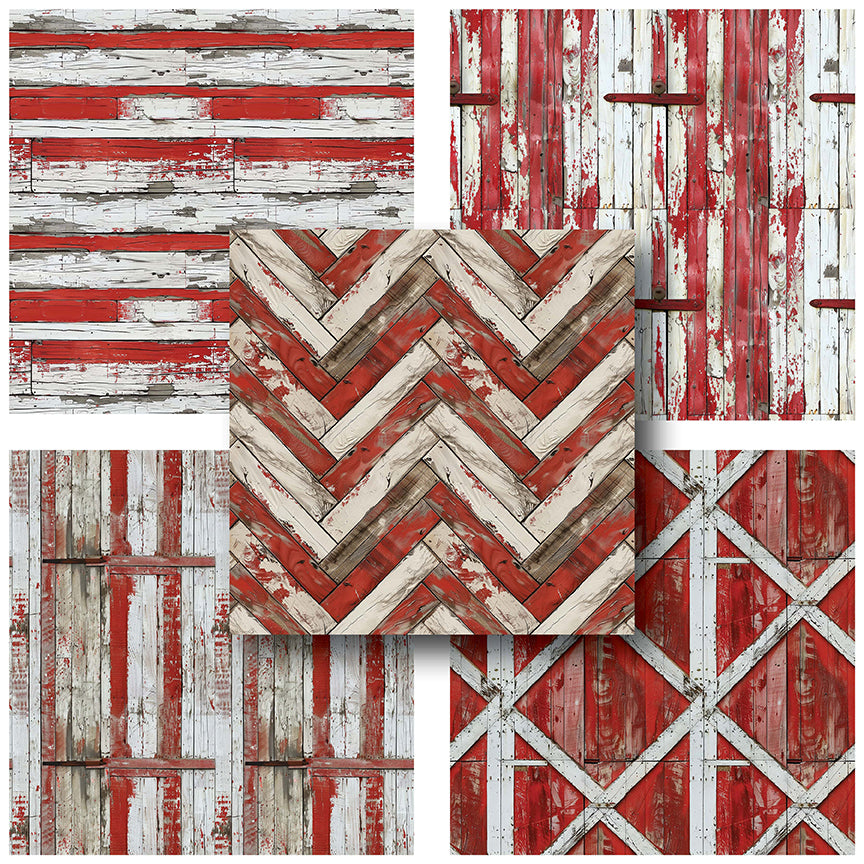 Red Barn - 12X12 Scrapbook Paper Pack - 25-8200