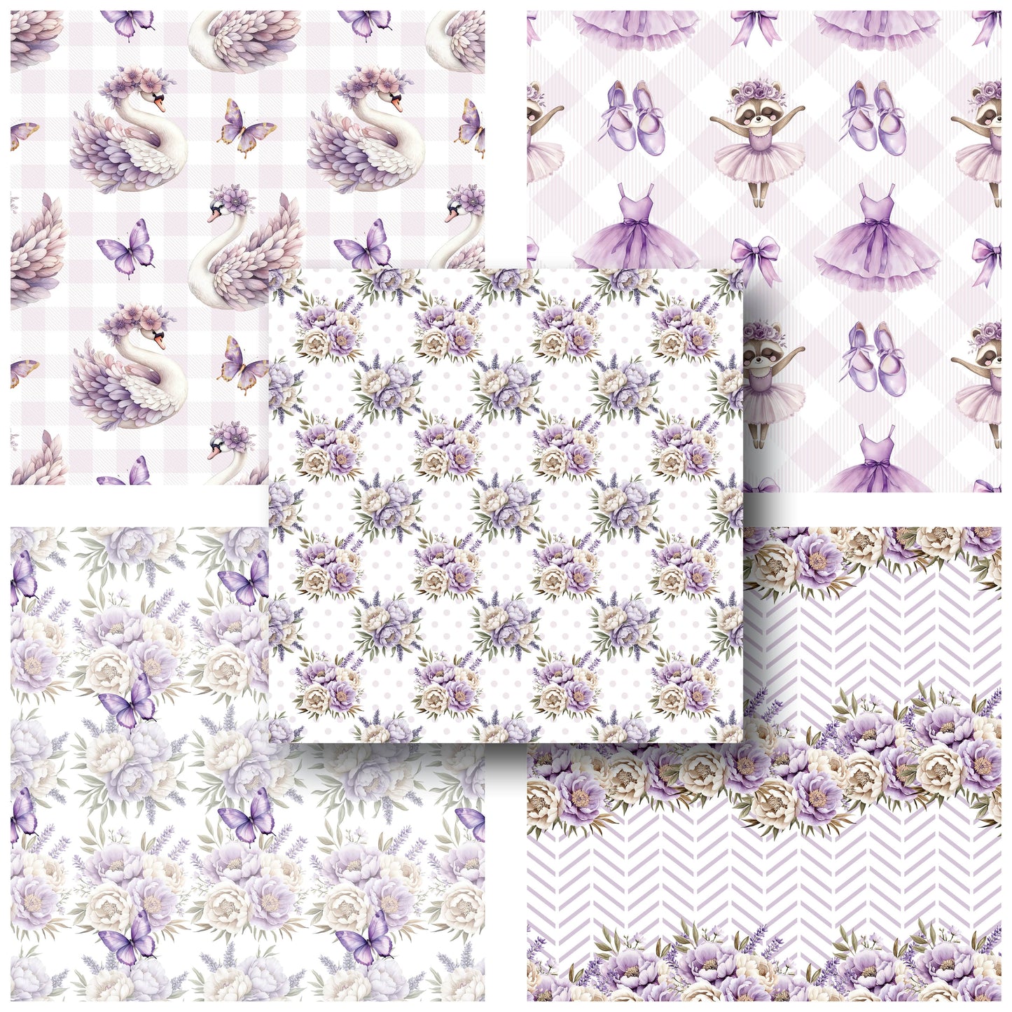 Purple Ballet - 12X12 Scrapbook Paper Pack - 25-8215