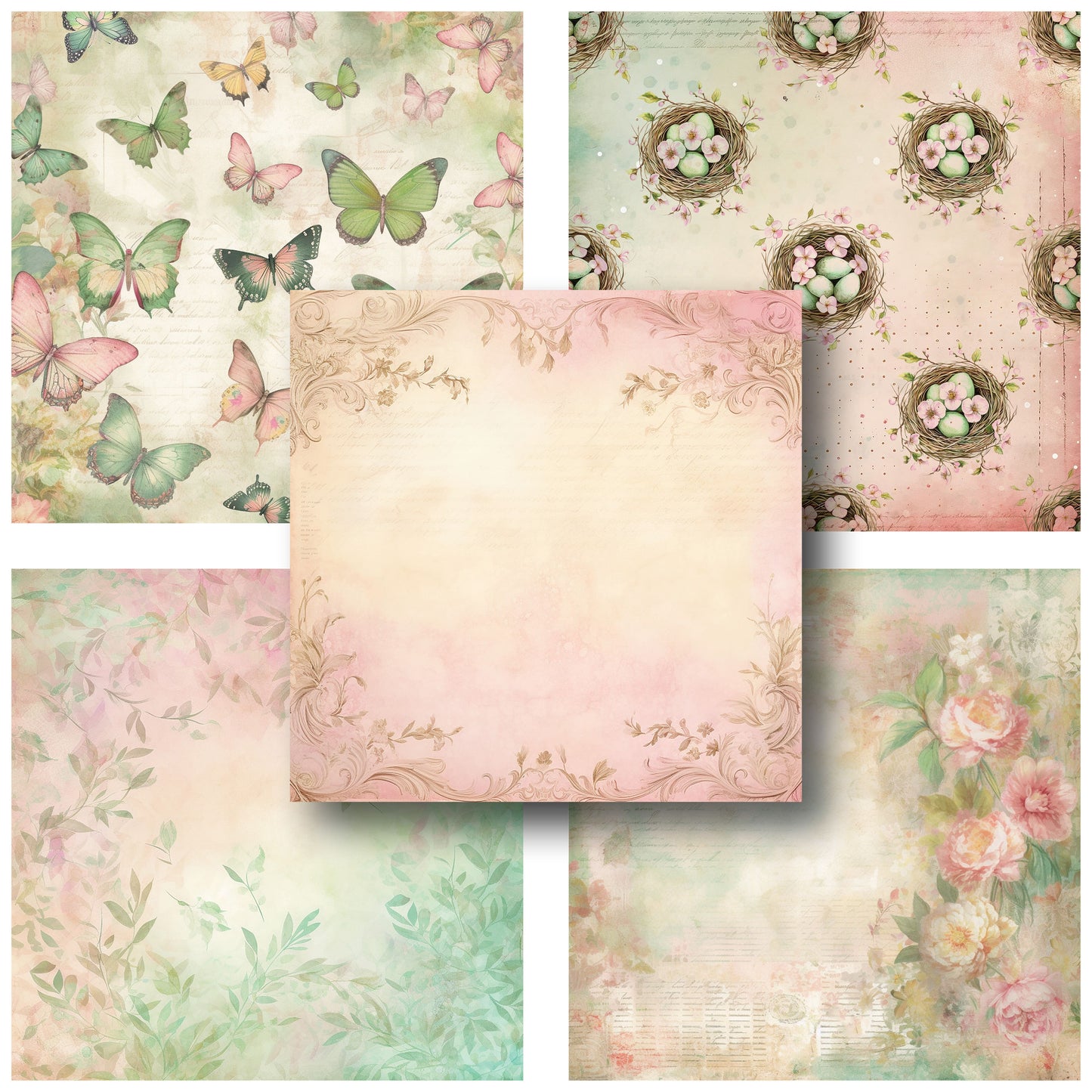Watercolor Spring - 12X12 Scrapbook Paper Pack - 25-8223