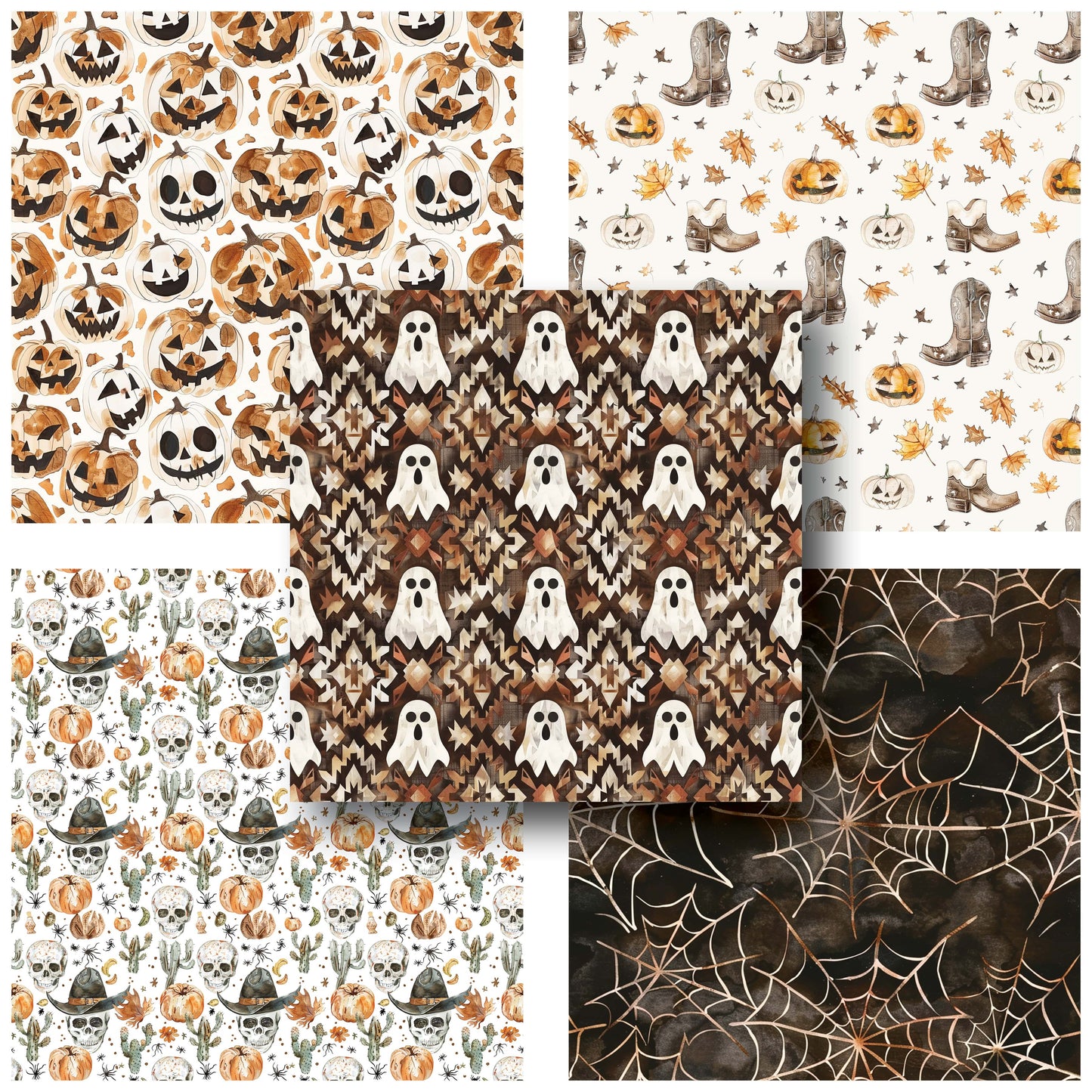 Western Spook - 12X12 Halloween Scrapbook Paper Pack - 25-8279