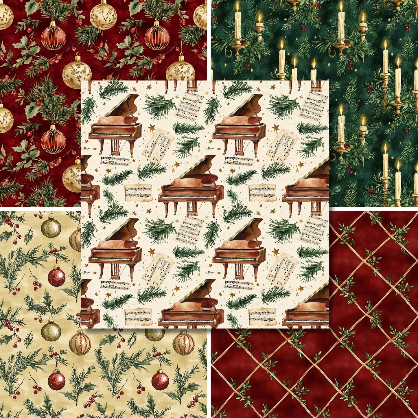 Victorian Christmas - 12X12 Scrapbook Paper Pack - 25-8349