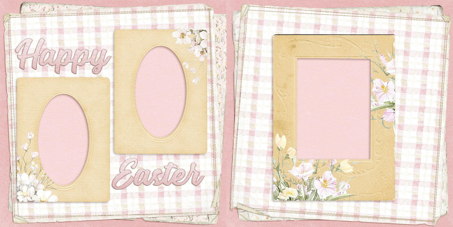 Sweet Easter - Set of 5 Double Page Scrapbook Layouts - 25-1038