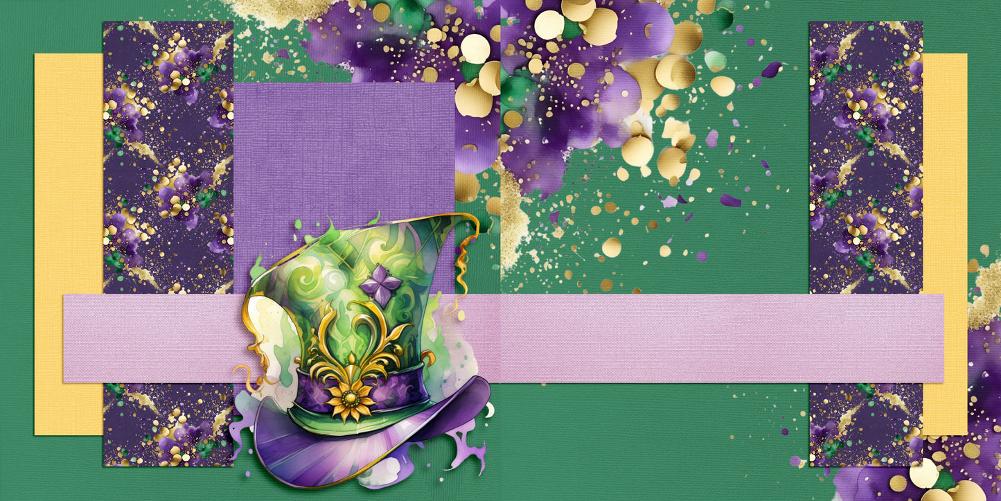 Mardi Gras Top Hat NPM - 24-171