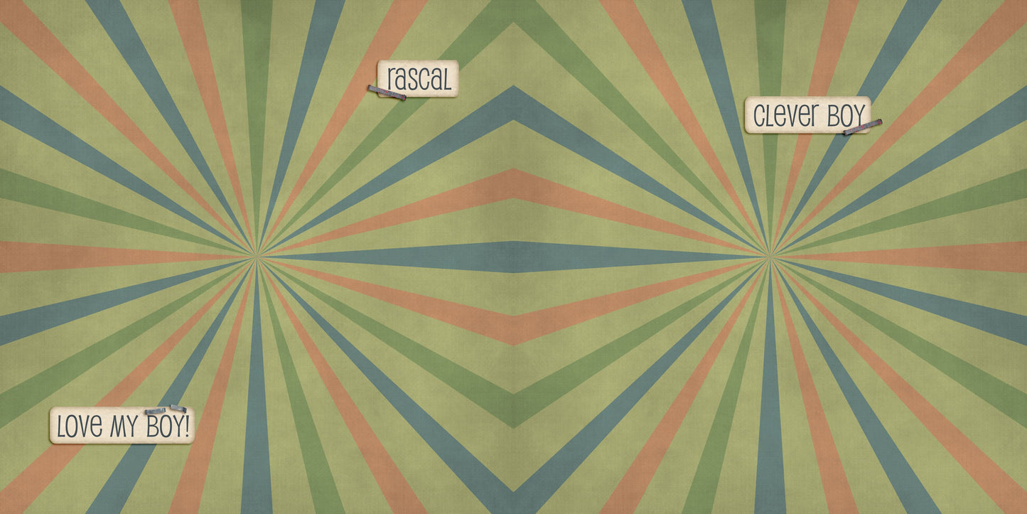 All Boy EZ Background Pages - Digital Bundle - 10 Digital Scrapbook Pages - INSTANT DOWNLOAD